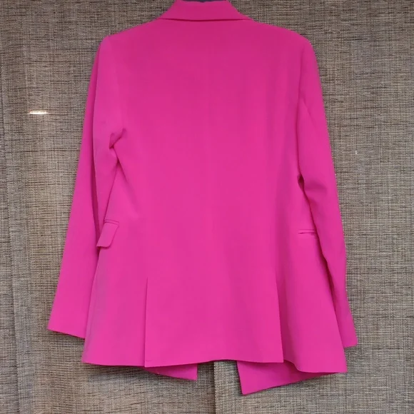 Nine WestbWomen's Hot Pink Blazer Lined - Picture 4 of 4